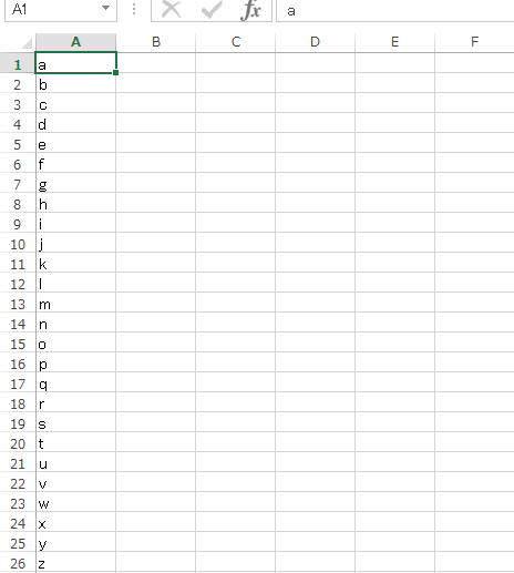 EXCEL �A���t�@�x�b�g1