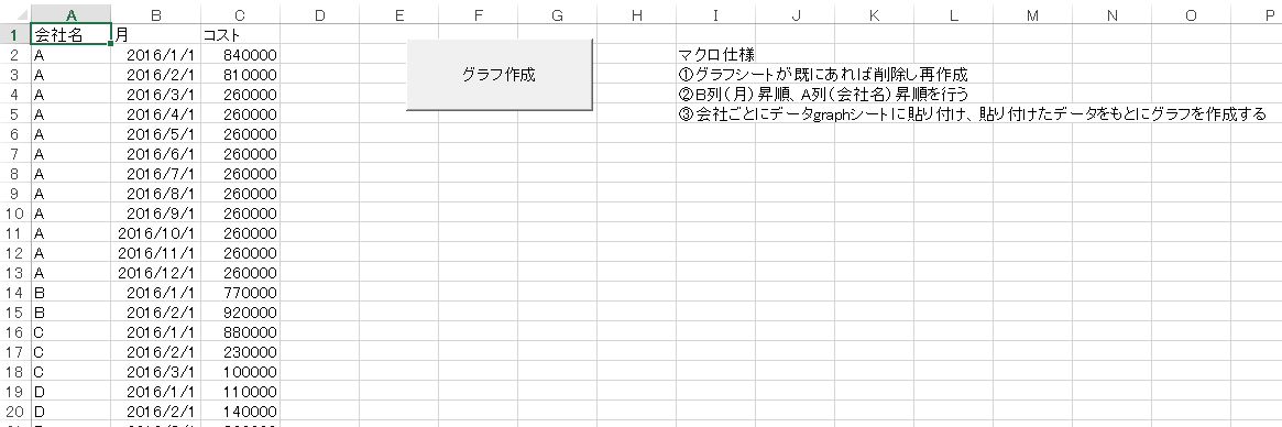 EXCEL��ʃO���t�ꊇ�쐬�}�N��1